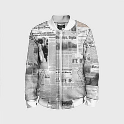 Детский бомбер Газета Newspaper