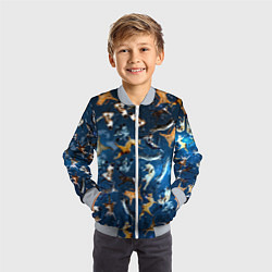 Бомбер детский Космические коты, цвет: 3D-серый — фото 2