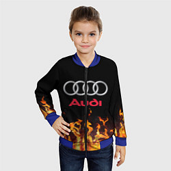 Бомбер детский AUDI, цвет: 3D-синий — фото 2