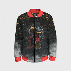 Бомбер детский Стальной алхимик, цвет: 3D-красный