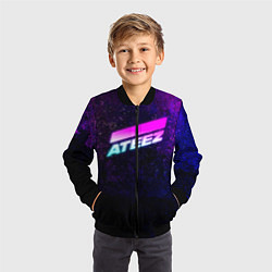 Бомбер детский ATEEZ neon, цвет: 3D-черный — фото 2