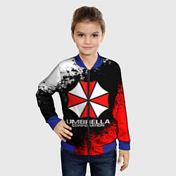 Бомбер детский RESIDENT EVIL UMBRELLA, цвет: 3D-синий — фото 2