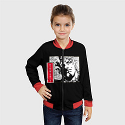 Бомбер детский Jojos bizarre adventure Dio, цвет: 3D-красный — фото 2