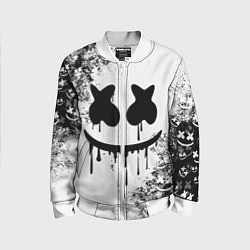 Бомбер детский Marshmello, цвет: 3D-белый