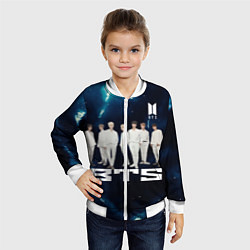 Бомбер детский BTS, цвет: 3D-белый — фото 2