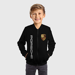Бомбер детский PORSCHE, цвет: 3D-черный — фото 2