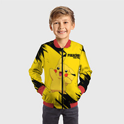 Бомбер детский PIKACHU: PIKA PIKA, цвет: 3D-красный — фото 2