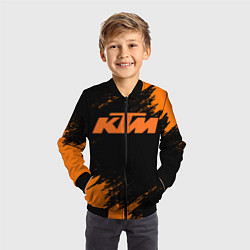 Бомбер детский KTM, цвет: 3D-черный — фото 2