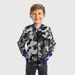 Бомбер детский ГОРОДСКОЙ КАМУФЛЯЖ, цвет: 3D-синий — фото 2