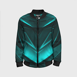 Бомбер детский NEON GEOMETRY STRIPES, цвет: 3D-черный