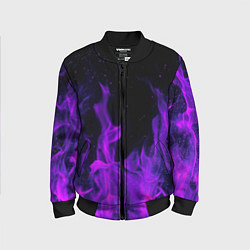 Бомбер детский ФИОЛЕТОВЫЙ ОГОНЬ, цвет: 3D-черный