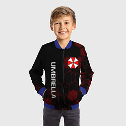 Бомбер детский UMBRELLA CORP, цвет: 3D-синий — фото 2