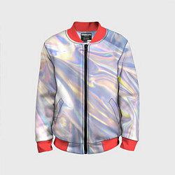 Бомбер детский Фольга, цвет: 3D-красный
