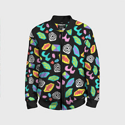 Бомбер детский Очень странные дела, цвет: 3D-черный