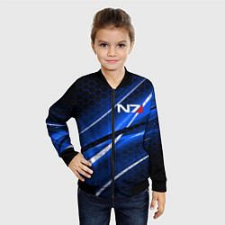 Бомбер детский MASS EFFECT N7, цвет: 3D-черный — фото 2