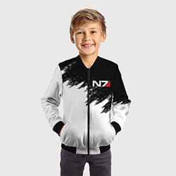Бомбер детский MASS EFFECT N7, цвет: 3D-черный — фото 2