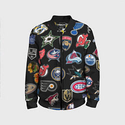 Бомбер детский NBA PATTERN, цвет: 3D-черный