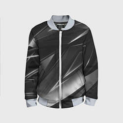 Бомбер детский GEOMETRY STRIPES BLACK & WHITE, цвет: 3D-серый
