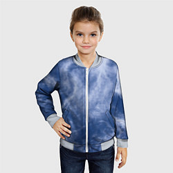 Бомбер детский Облака в небе, цвет: 3D-серый — фото 2
