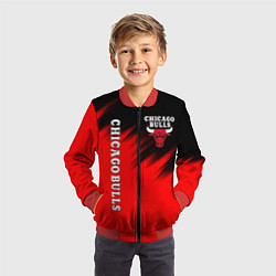 Бомбер детский CHICAGO BULLS, цвет: 3D-красный — фото 2