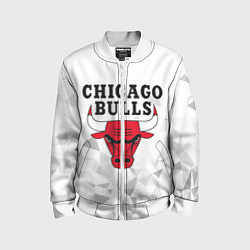 Бомбер детский CHICAGO BULLS, цвет: 3D-белый