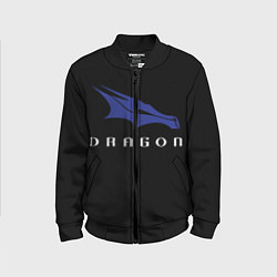 Бомбер детский Crew Dragon, цвет: 3D-черный