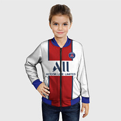 Бомбер детский PSG away 20-21, цвет: 3D-синий — фото 2