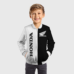 Бомбер детский HONDA, цвет: 3D-белый — фото 2