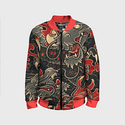 Бомбер детский Dsquared tatoo DRAGON, цвет: 3D-красный