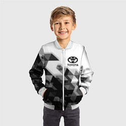 Бомбер детский TOYOTA, цвет: 3D-белый — фото 2