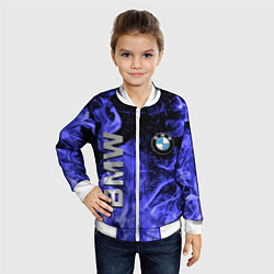 Бомбер детский BMW, цвет: 3D-белый — фото 2