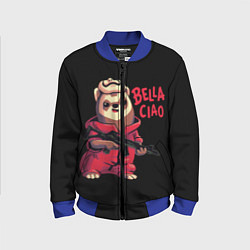Бомбер детский Bella Ciao, цвет: 3D-синий