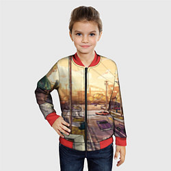 Бомбер детский GTA San Andreas, цвет: 3D-красный — фото 2