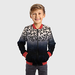 Бомбер детский Животный принт, цвет: 3D-красный — фото 2