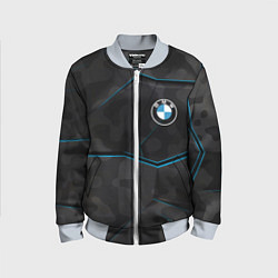 Бомбер детский BMW, цвет: 3D-серый