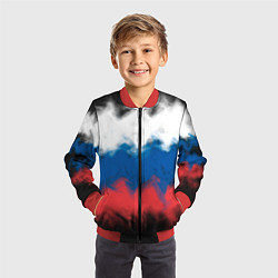 Бомбер детский Россия, цвет: 3D-красный — фото 2