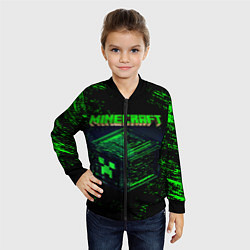 Бомбер детский MINECRAFT, цвет: 3D-черный — фото 2