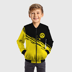 Бомбер детский BORUSSIA, цвет: 3D-черный — фото 2