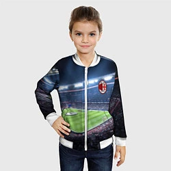 Бомбер детский FC MILAN, цвет: 3D-белый — фото 2