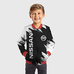 Бомбер детский NISSAN, цвет: 3D-красный — фото 2