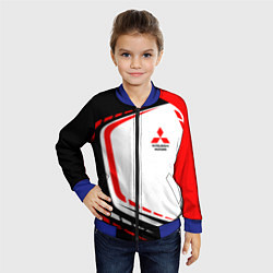 Бомбер детский Mitsubishi EVO Uniform, цвет: 3D-синий — фото 2