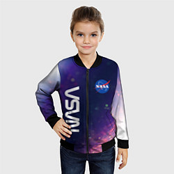 Бомбер детский NASA НАСА, цвет: 3D-черный — фото 2