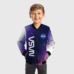 Бомбер детский NASA НАСА, цвет: 3D-черный — фото 2