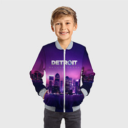 Бомбер детский Detroit Become Human S, цвет: 3D-серый — фото 2