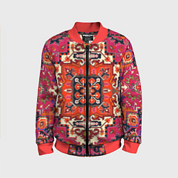 Детский бомбер Бордовый ковер