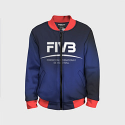 Бомбер детский FIVB Volleyball, цвет: 3D-красный