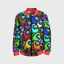 Бомбер детский Among us, цвет: 3D-красный