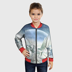 Бомбер детский Пегас, цвет: 3D-красный — фото 2