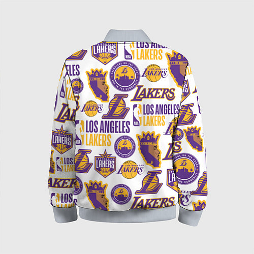 Детский бомбер LAKERS LOGO / 3D-Серый – фото 2