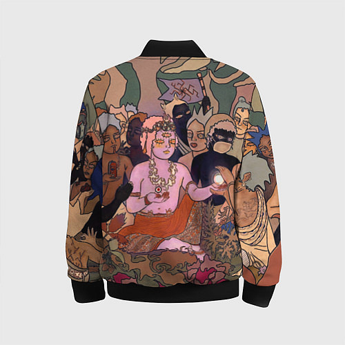 Детский бомбер BRING ME THE HORIZON ART / 3D-Черный – фото 2